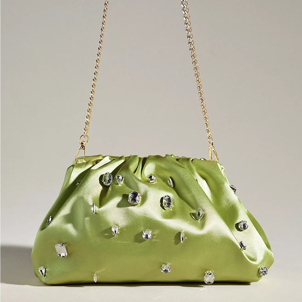 The Frankie Clutch  Satin Rhinestone